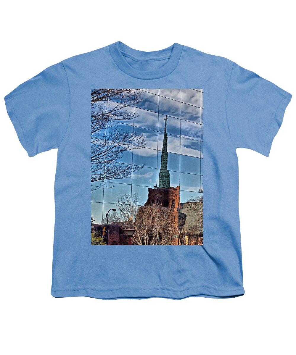 Reflection Youth T-Shirt featuring the photograph Reflections in Atlanta by Farol Tomson