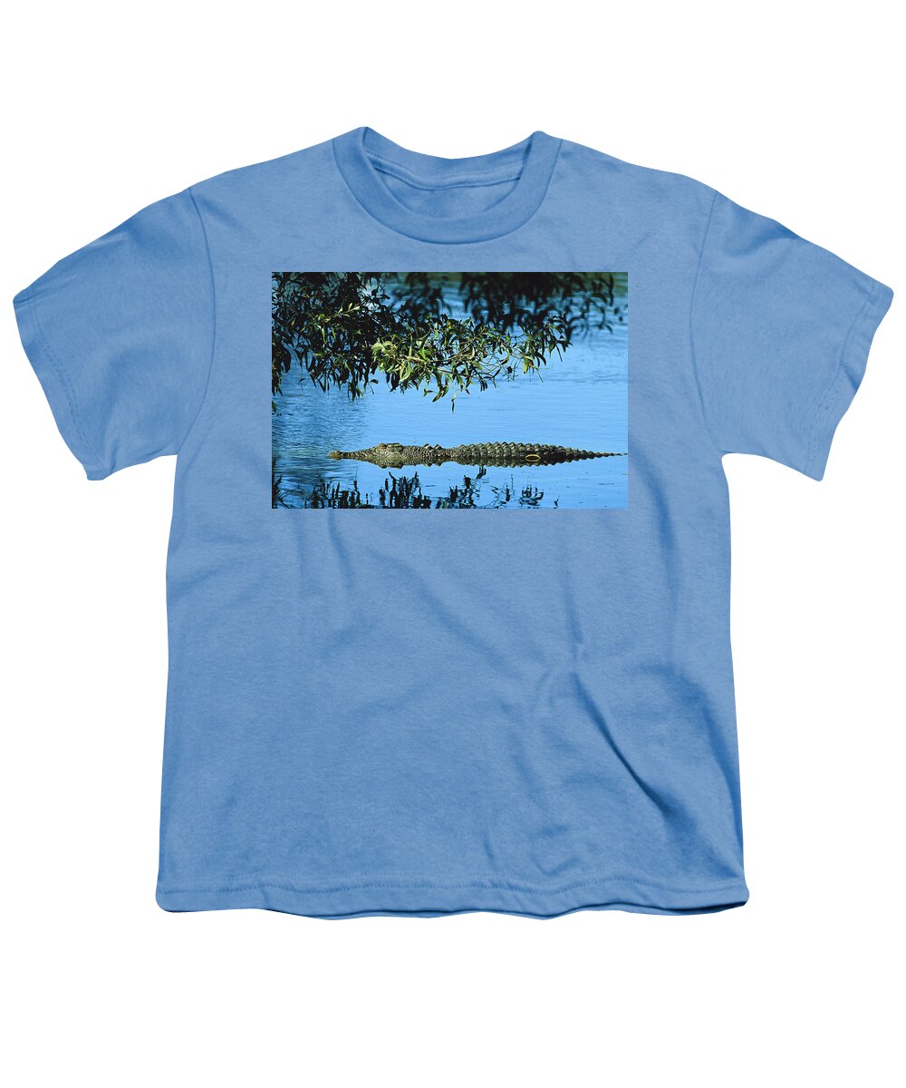 00620205 Youth T-Shirt featuring the photograph Saltwater Crocodile Australia by Cyril Ruoso