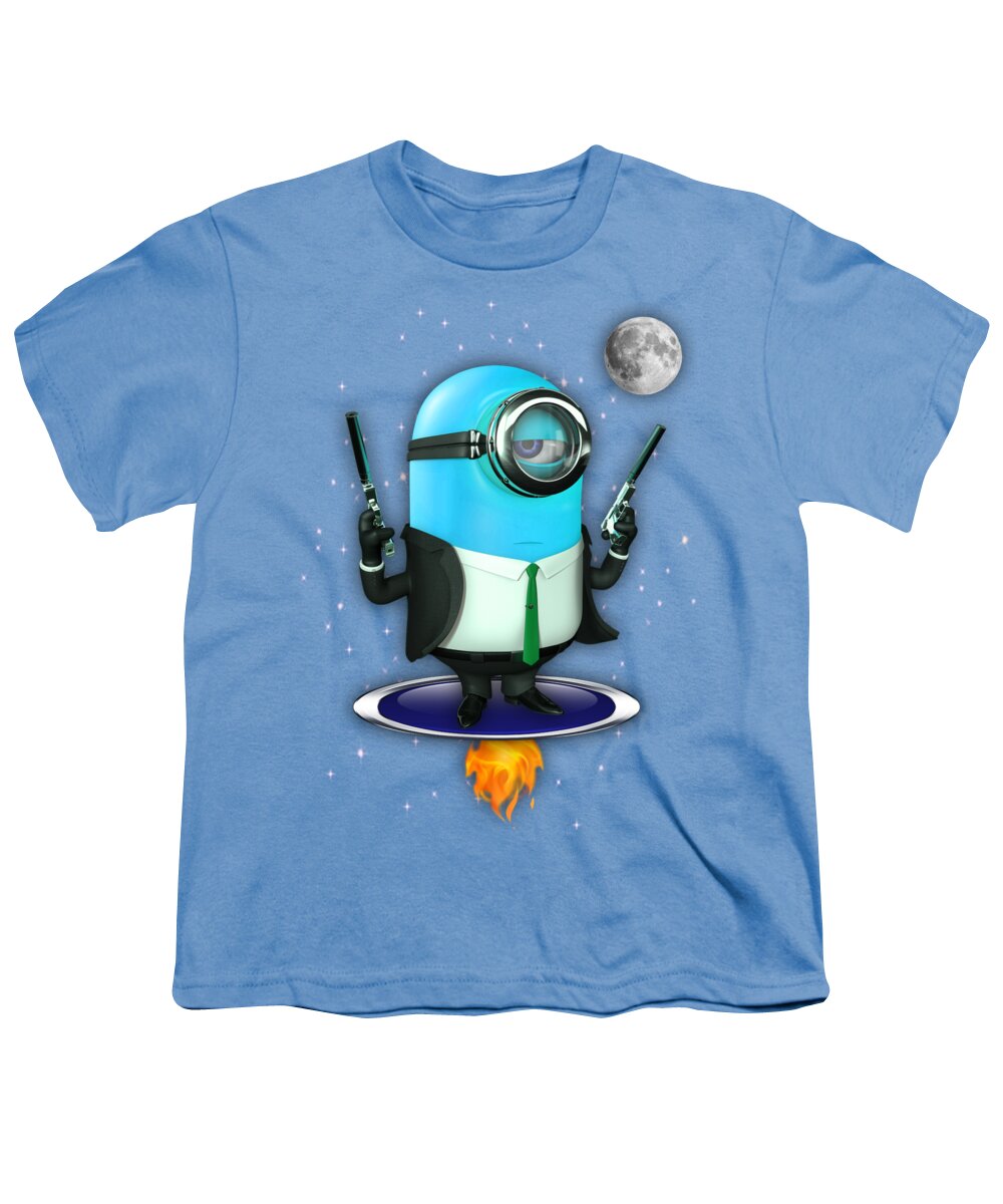Minion Youth T-Shirt featuring the mixed media Minions Collection #14 by Marvin Blaine