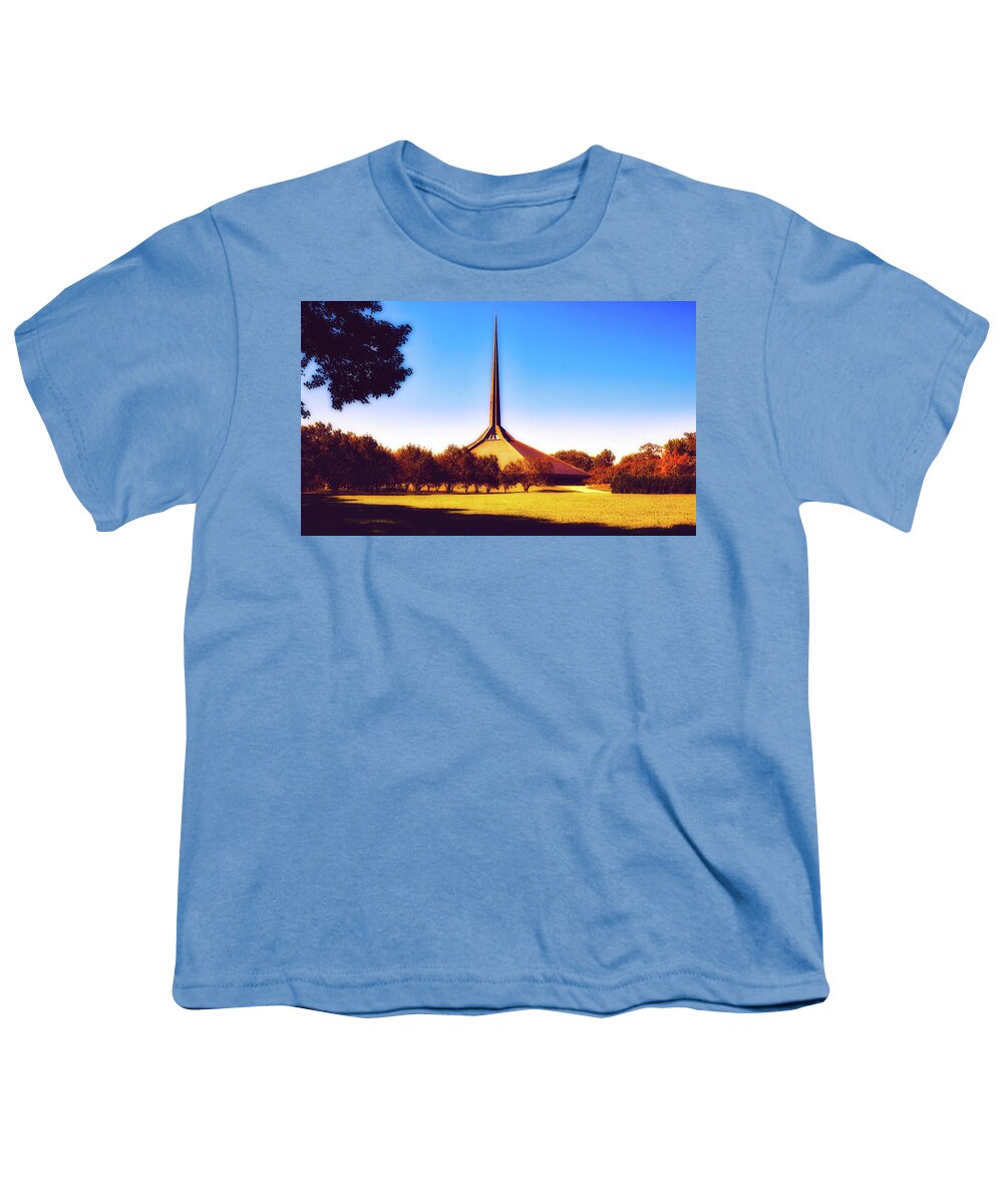 North Christian Church Youth T-Shirt featuring the photograph North Christian Church - Columbus, Indiana #2 by Mountain Dreams