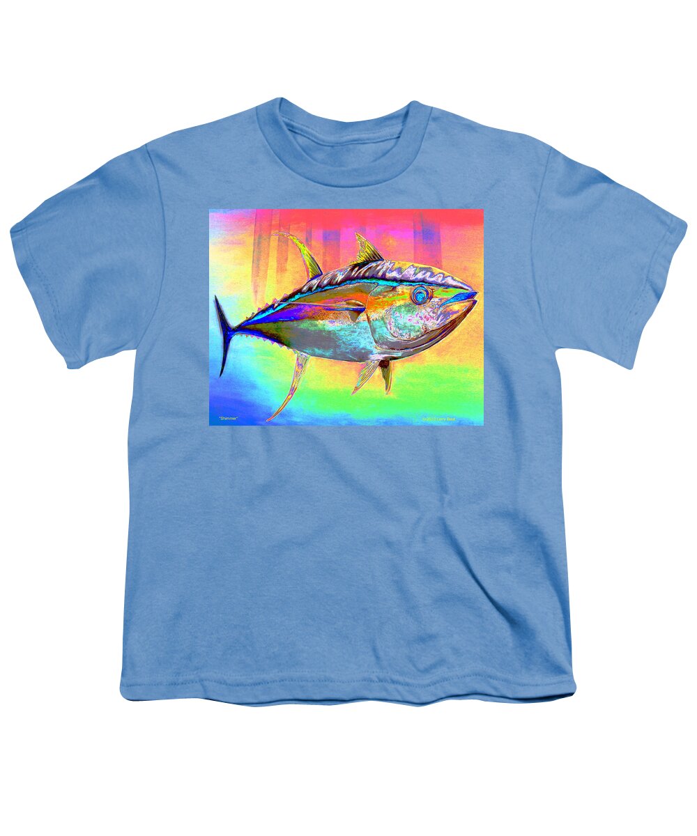 Tuna Youth T-Shirt featuring the digital art Shimmer by Larry Beat