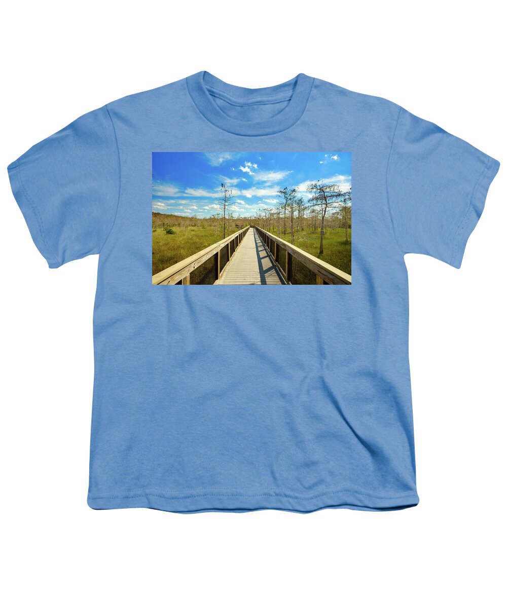 Big Cypress National Preserve Youth T-Shirt featuring the photograph Florida Everglades by Raul Rodriguez