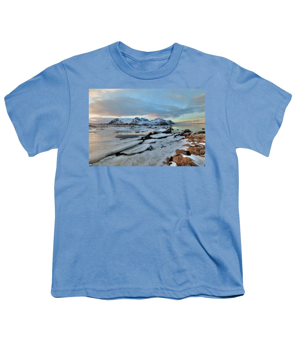 Bøstad Youth T-Shirt featuring the photograph Leknes, Lofoten - Norway #4 by Joana Kruse