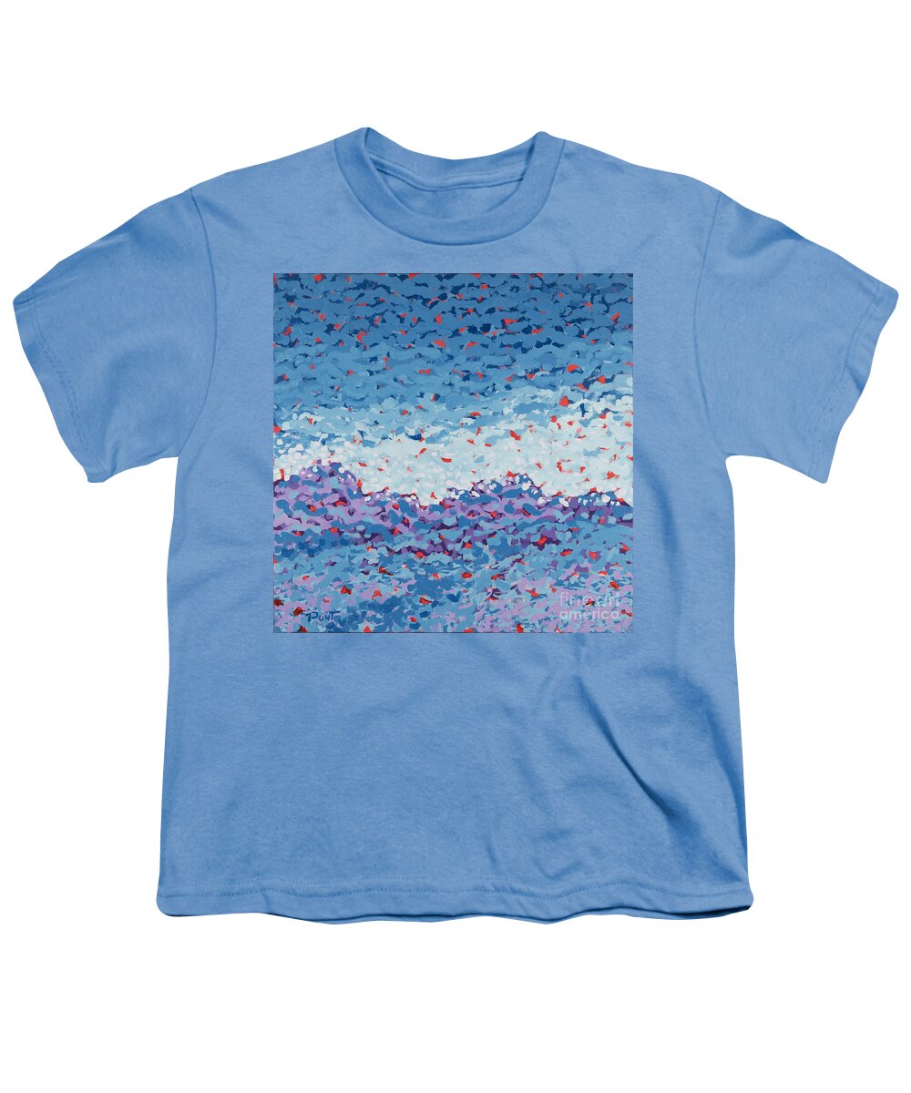 Landscape Youth T-Shirt featuring the painting Abstract Landscape Painting1 1of2 by Gordon Punt