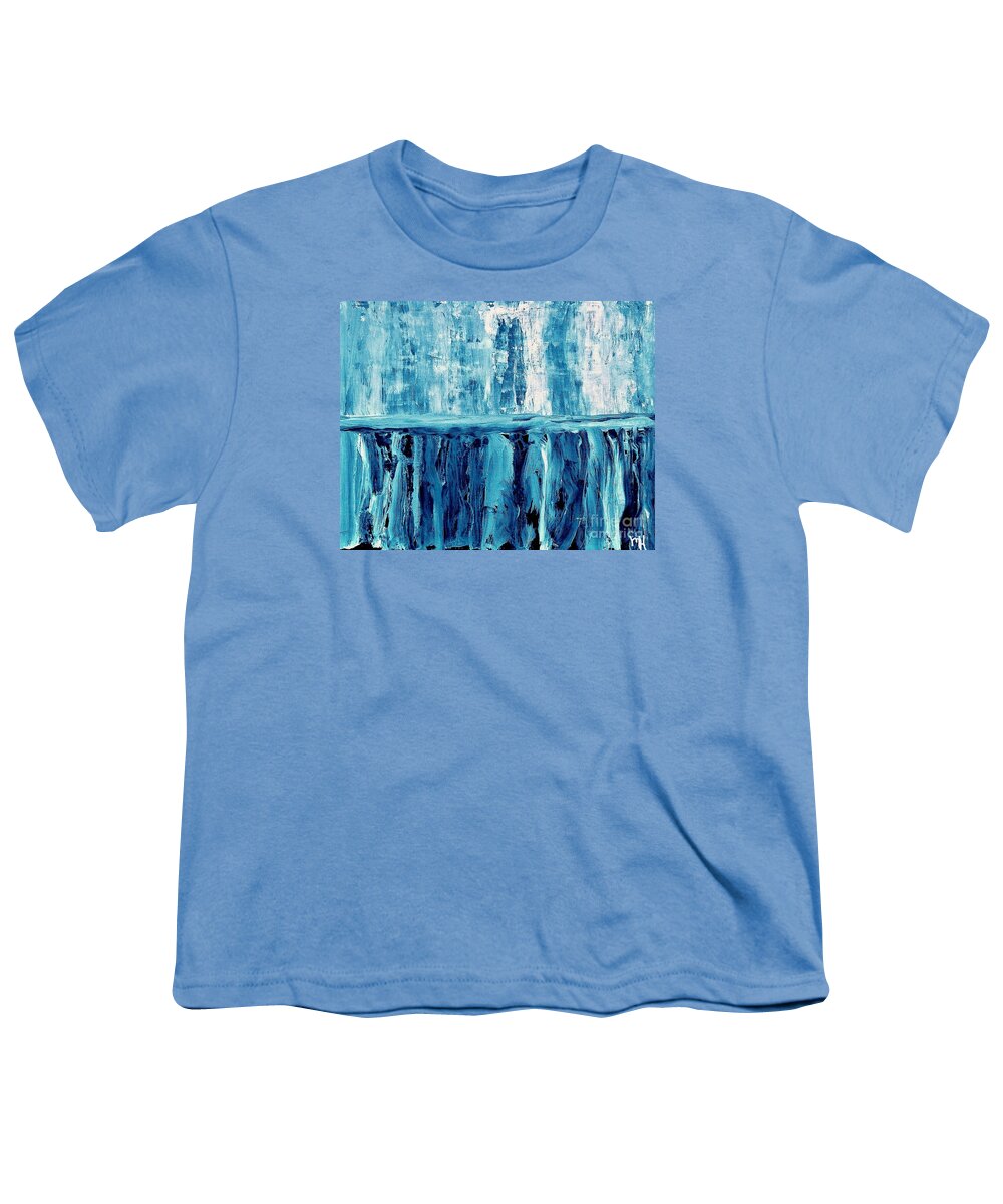 Painting Youth T-Shirt featuring the painting Abstract Niagra Falls by Marsha Heiken