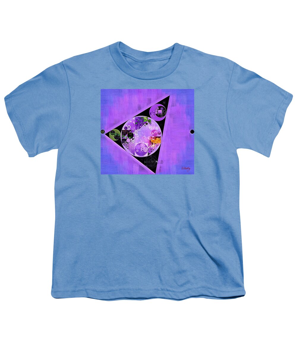 Motion Youth T-Shirt featuring the digital art Abstract painting - Slate blue by Vitaliy Gladkiy