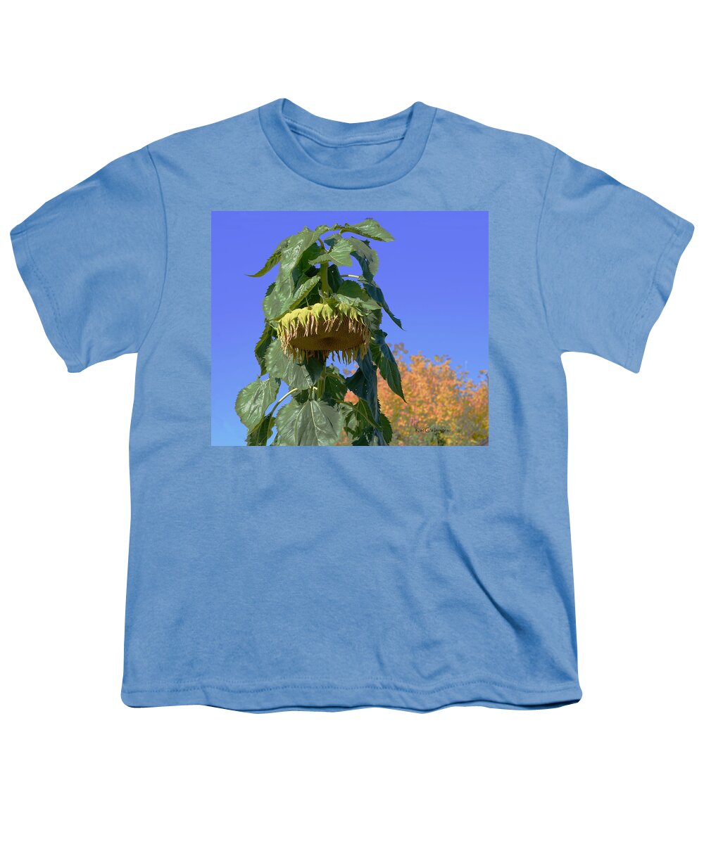 Sunflower Youth T-Shirt featuring the photograph After the Frost by Kae Cheatham