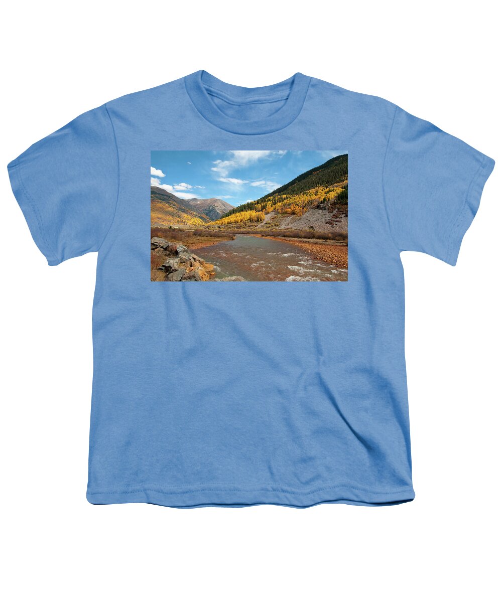 Colorado Youth T-Shirt featuring the photograph Animas River by Steve Stuller