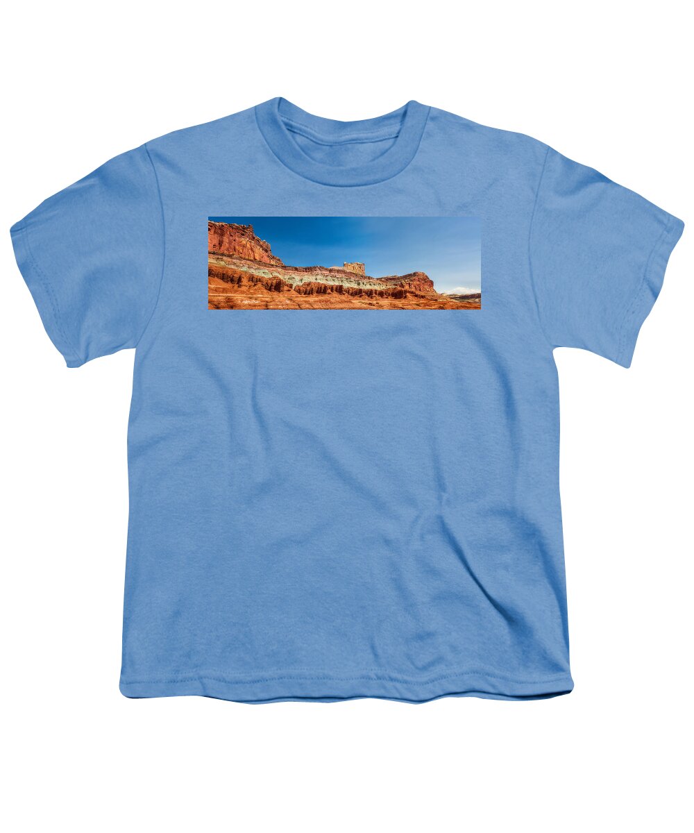 Panorama Youth T-Shirt featuring the photograph Arches Castle Panorama by James BO Insogna