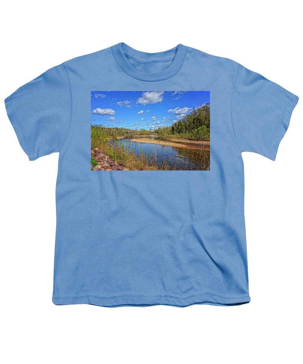 Black River Youth T-Shirt featuring the photograph Black River at Johnson Shutins Missouri DSC03966 by Greg Kluempers