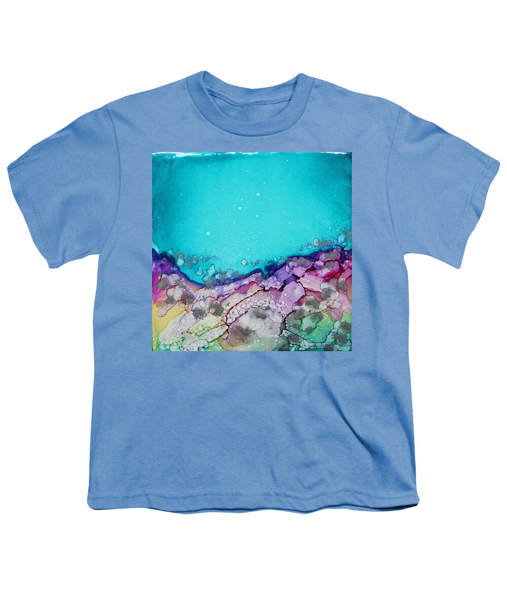 Abstract Youth T-Shirt featuring the painting Bounce by Ruth Kamenev