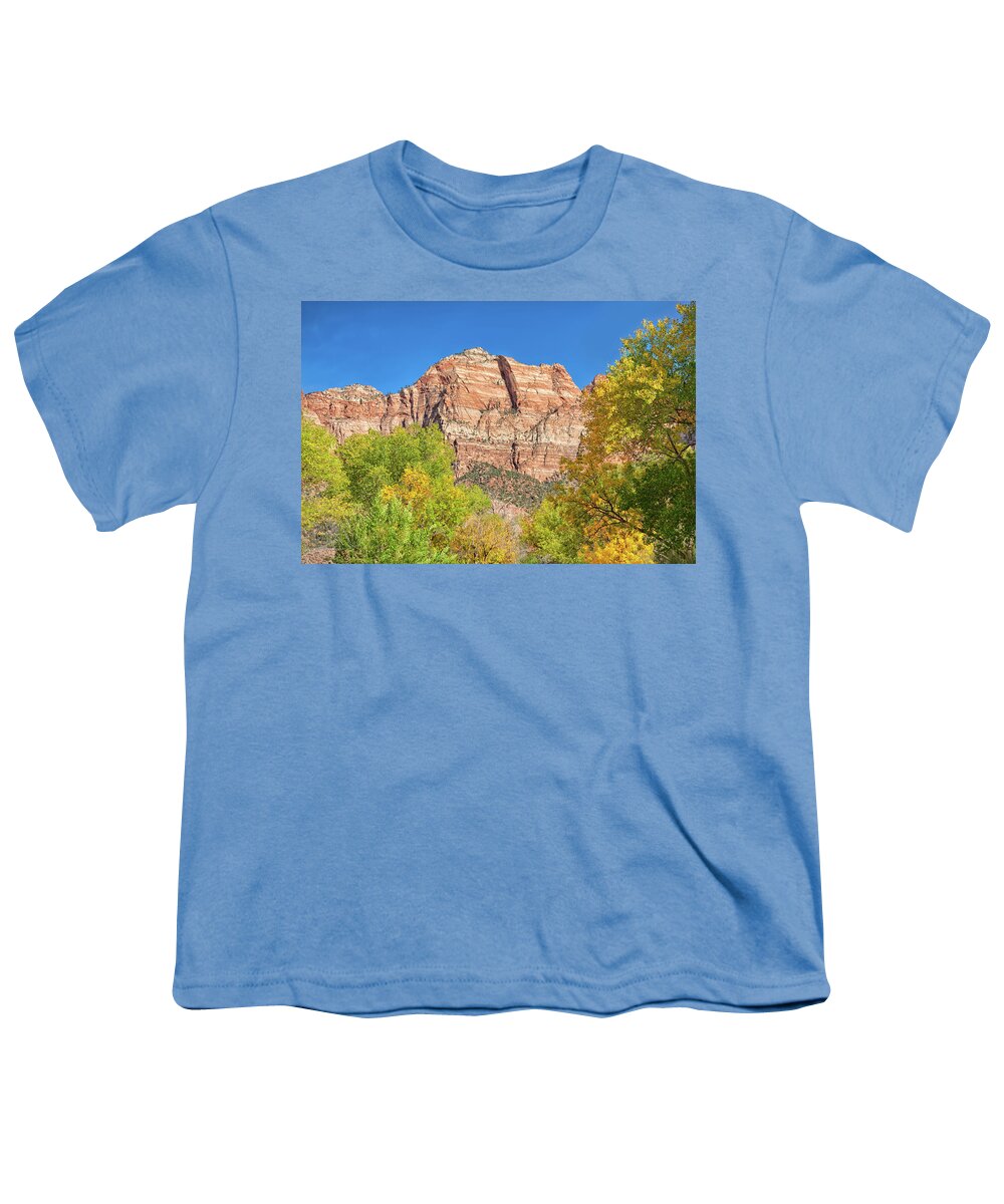 Landscape Youth T-Shirt featuring the photograph Bright Colors at Zion by John M Bailey