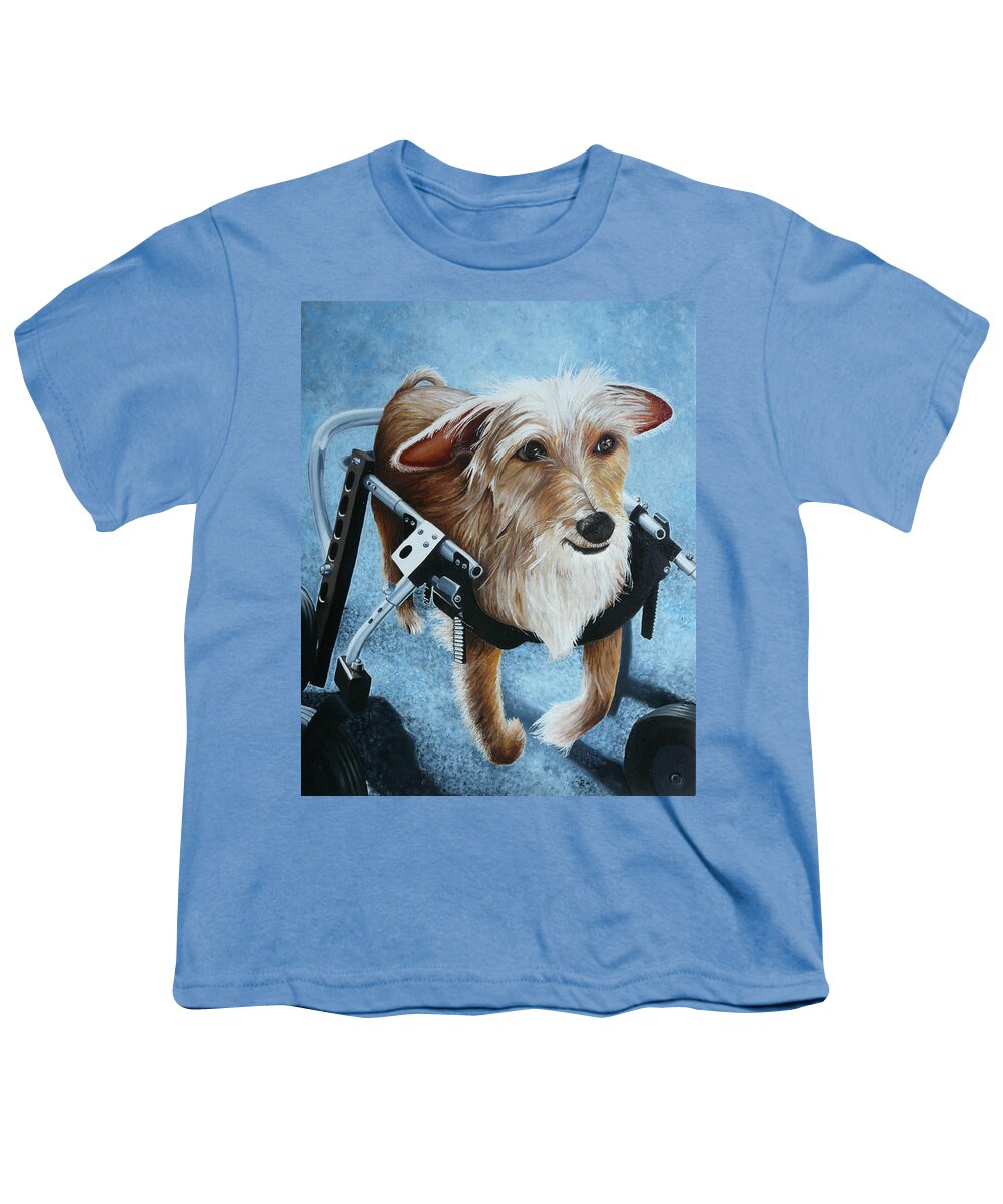 Pet Youth T-Shirt featuring the painting Buddy's Hope by Vic Ritchey