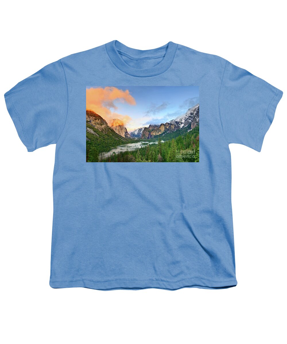 Yosemite Youth T-Shirt featuring the photograph Colors of Yosemite by Jamie Pham