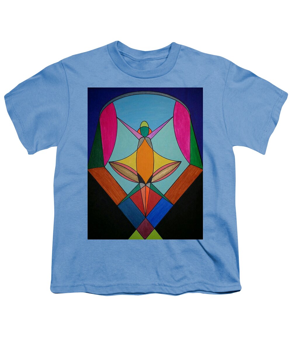 Geometric Art Youth T-Shirt featuring the painting Dream 307 by S S-ray