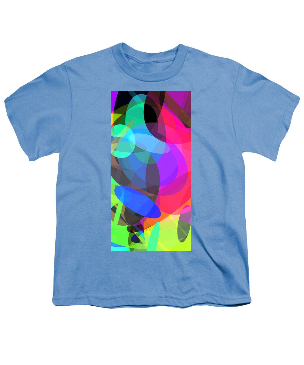 Ellipse Youth T-Shirt featuring the digital art Ellipses 3 by Chris Butler
