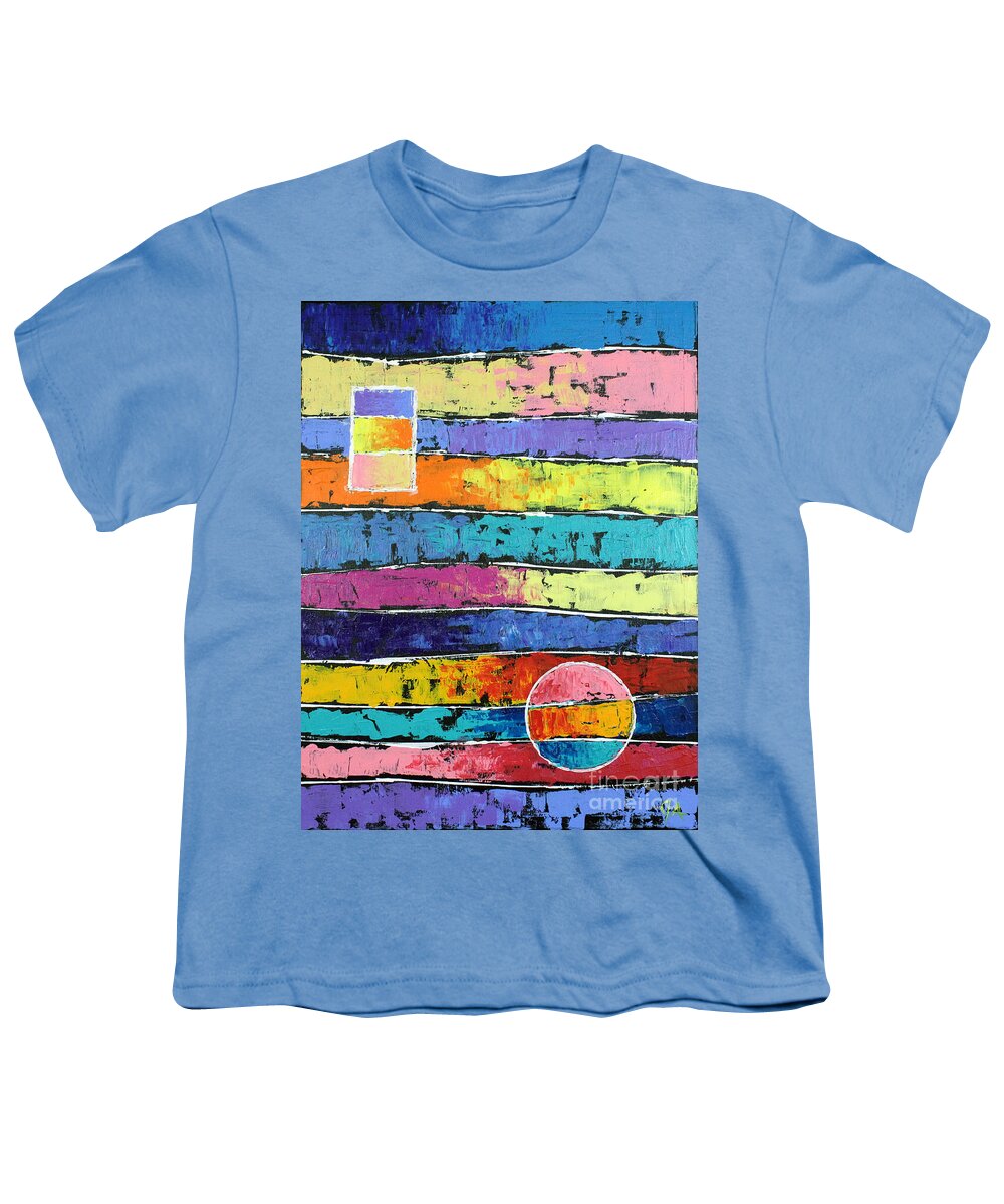 Sunset Youth T-Shirt featuring the painting eve by Jeremy Aiyadurai