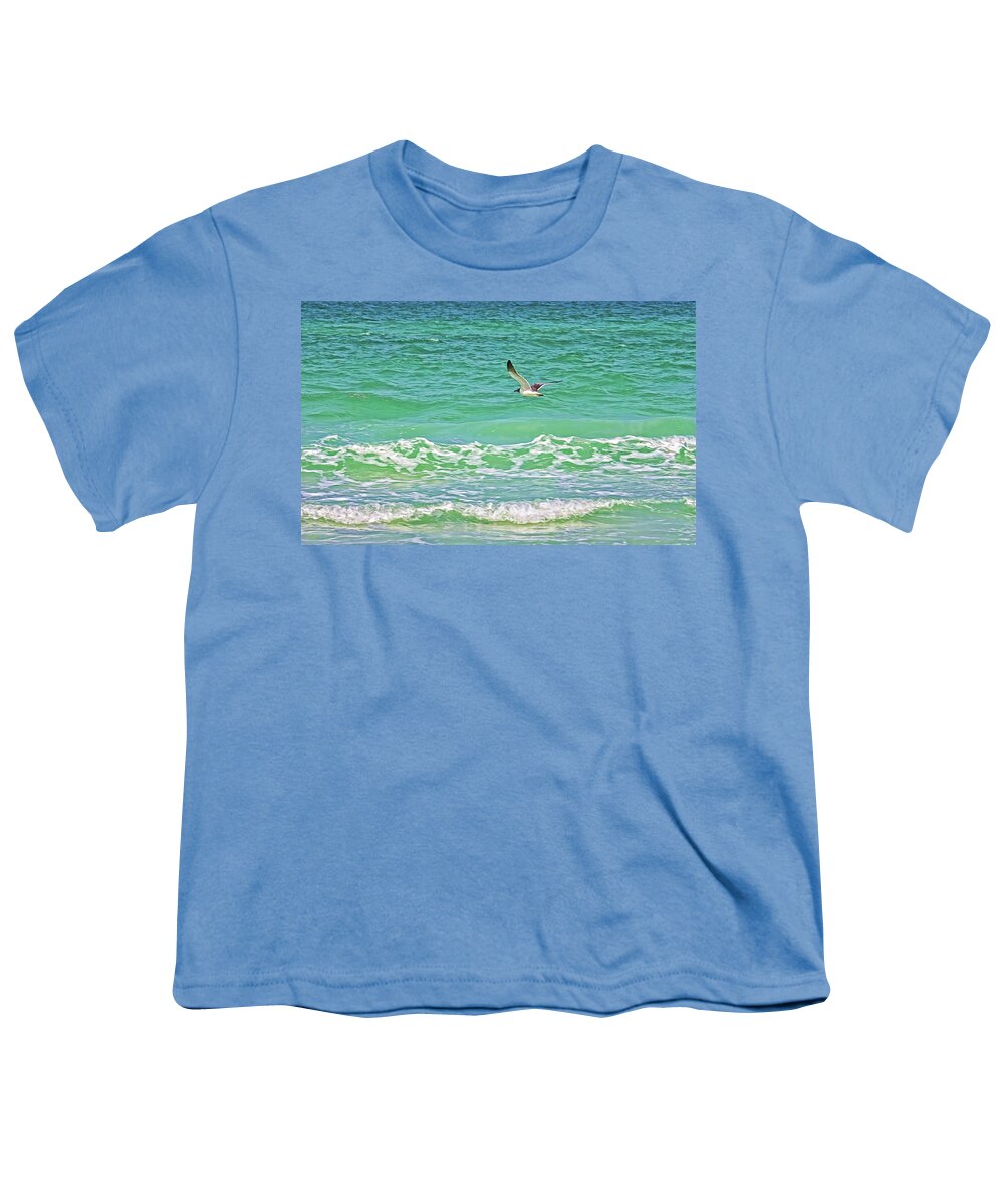Gulf Of Mexico Youth T-Shirt featuring the photograph Flying Solo by HH Photography of Florida