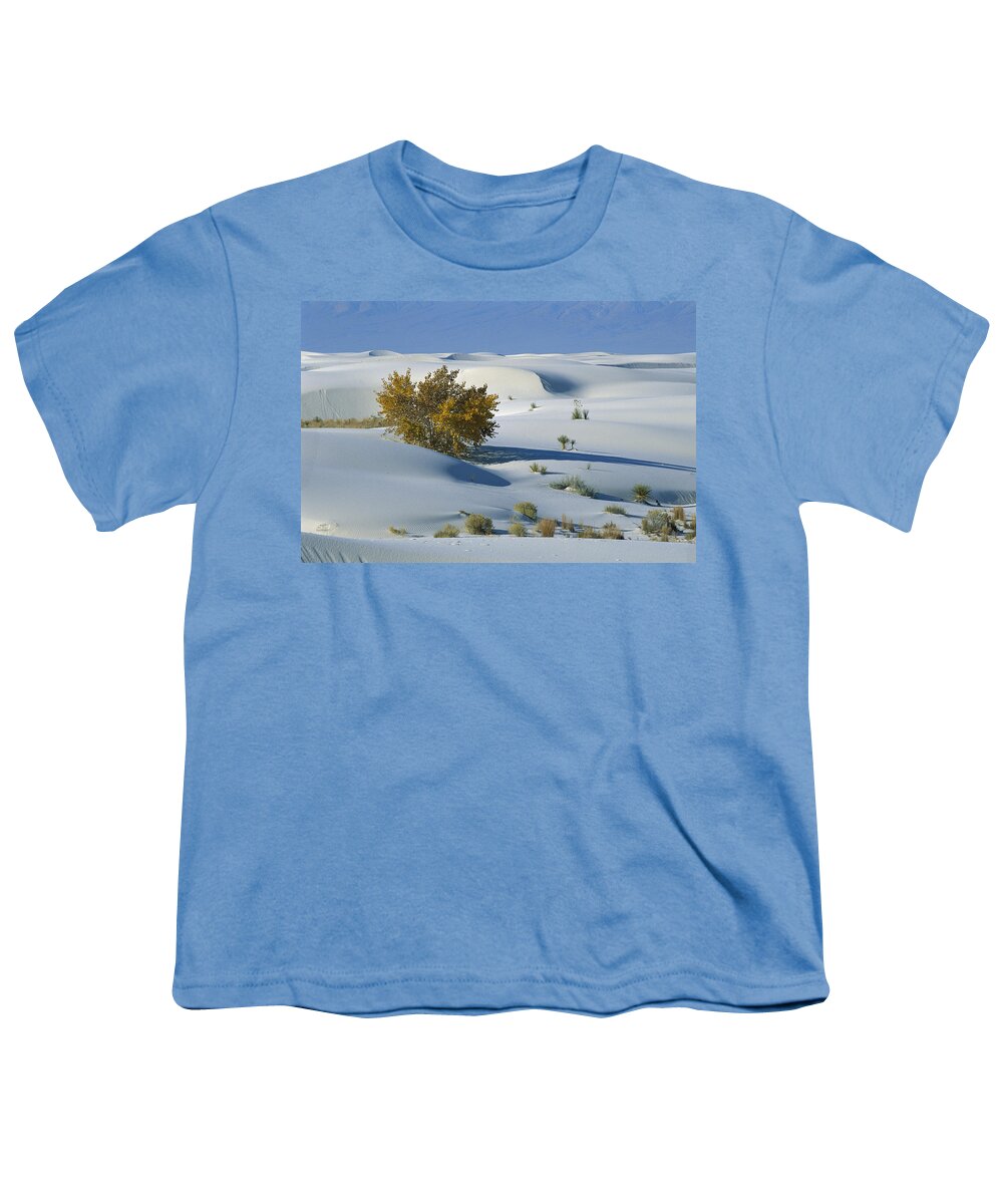 00198316 Youth T-Shirt featuring the photograph Fremont Cottonwood at White Sands by Konrad Wothe