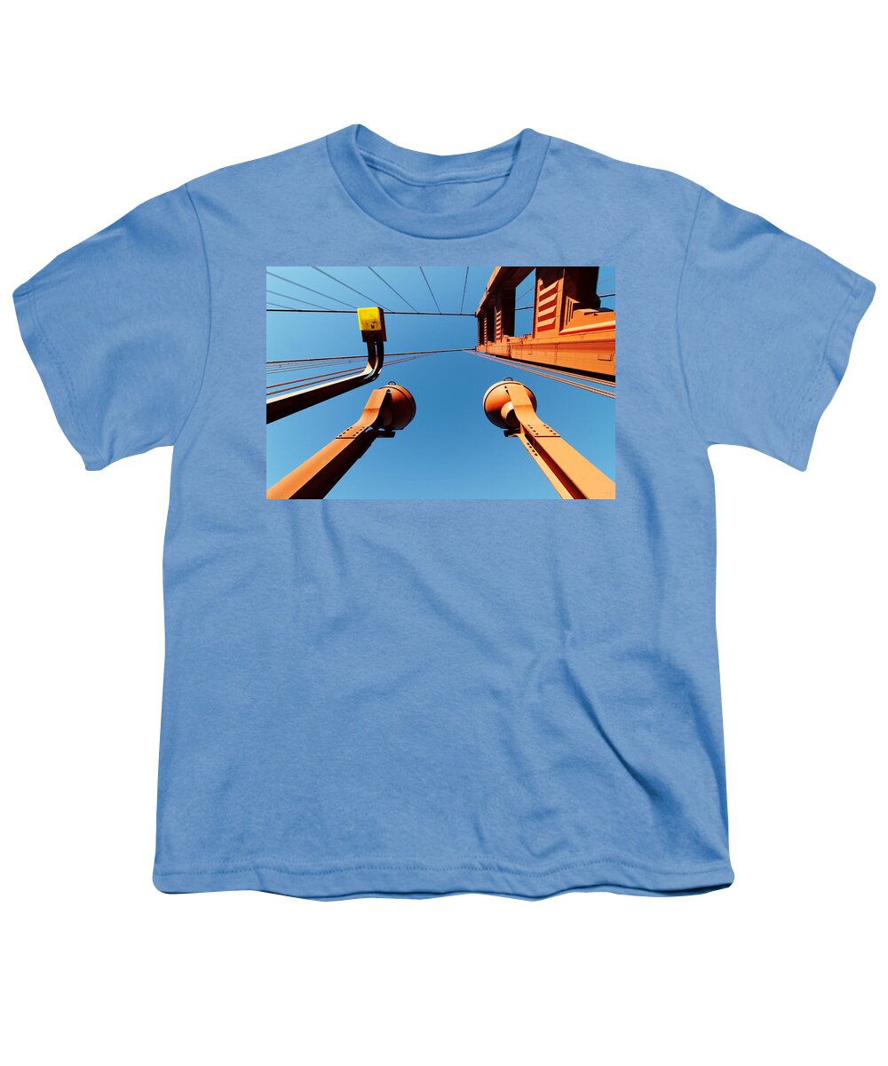 Complementary Colors Youth T-Shirt featuring the photograph Complementary Colors -- Golden Gate Bridge in San Francisco, California by Darin Volpe