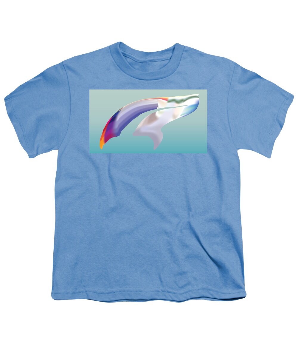 Guppy Youth T-Shirt featuring the digital art Guppyscape by Kevin McLaughlin