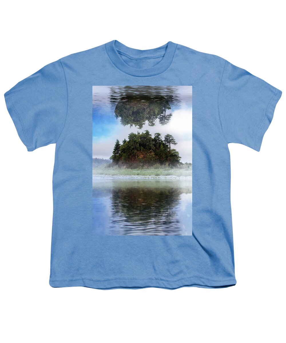 Appalachia Youth T-Shirt featuring the photograph Hanging In The Clouds by Debra and Dave Vanderlaan