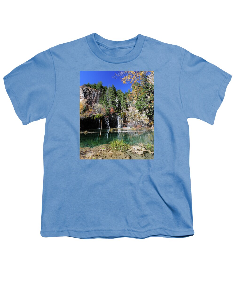 Colorado Youth T-Shirt featuring the photograph Hanging Lake by Julia McHugh