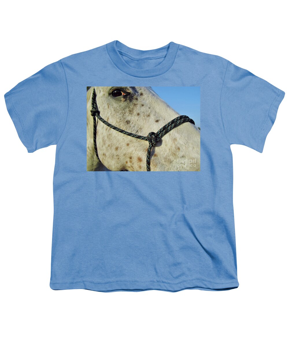 Horse Youth T-Shirt featuring the photograph Hello Leopard Appaloosa by D Hackett