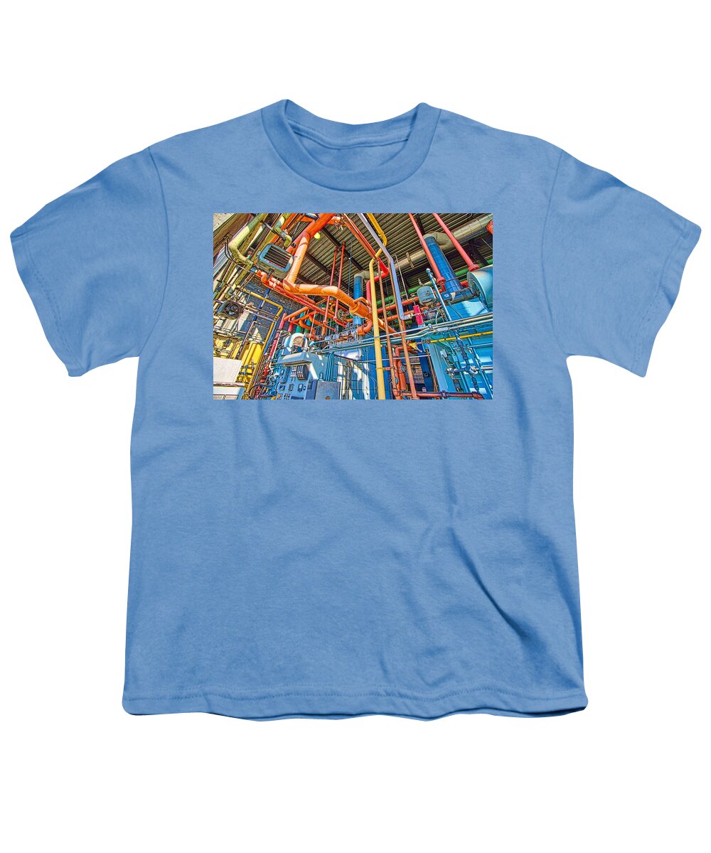 Hdr Youth T-Shirt featuring the photograph Industrial Waterways by Jonny D
