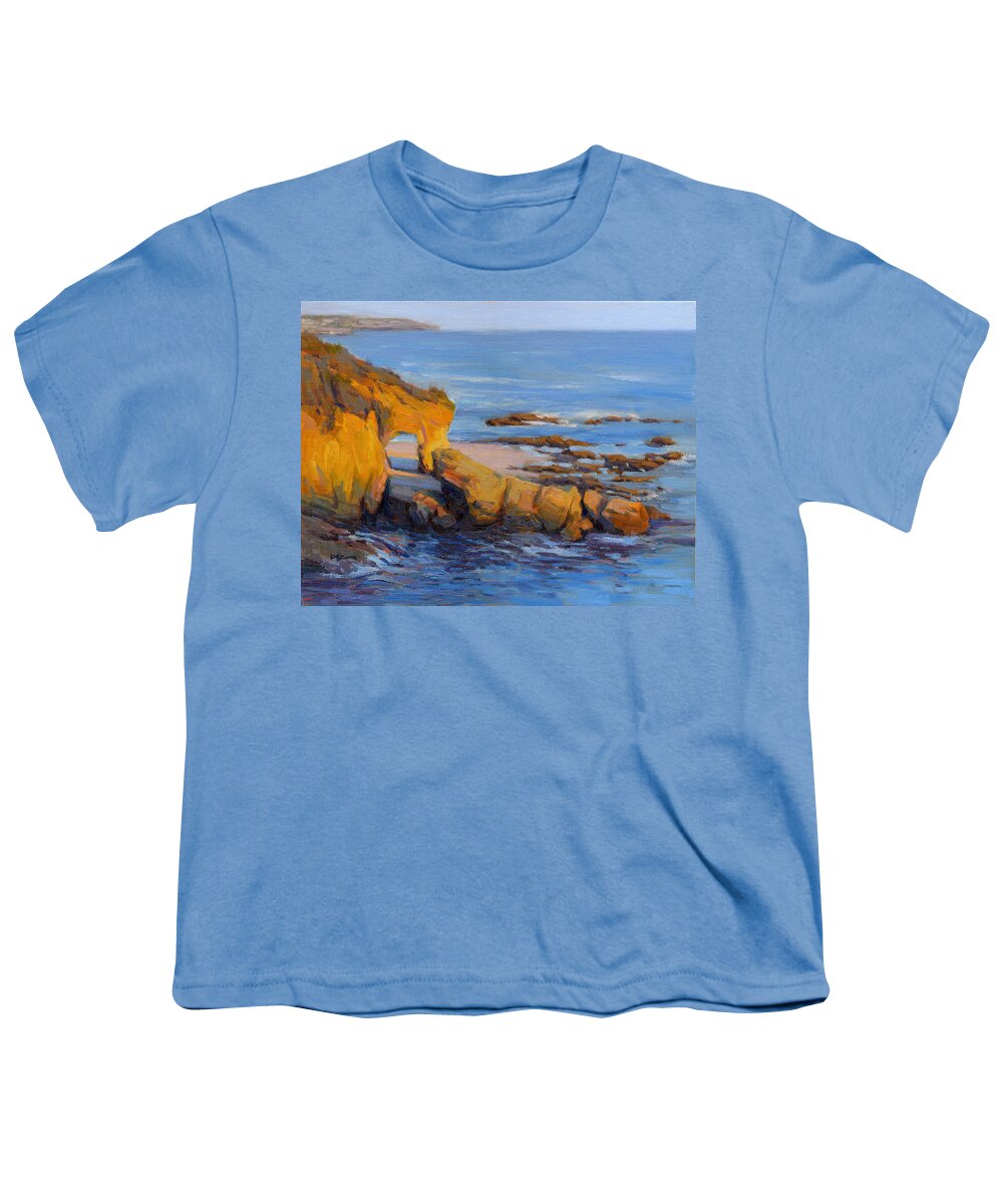 South Youth T-Shirt featuring the painting The Golden Hour by Konnie Kim
