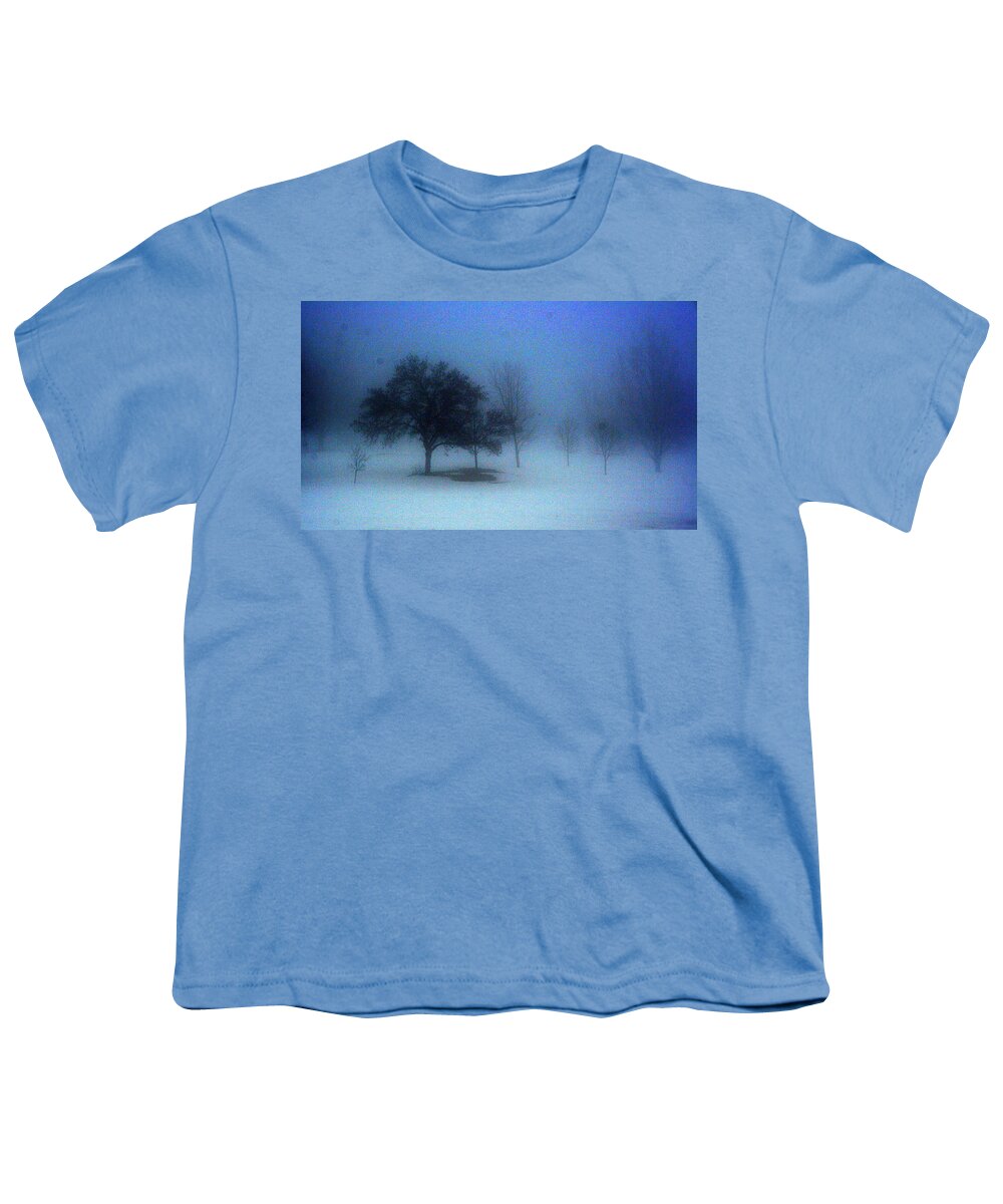 Landscape Youth T-Shirt featuring the photograph Love me in the mist by Julie Lueders 