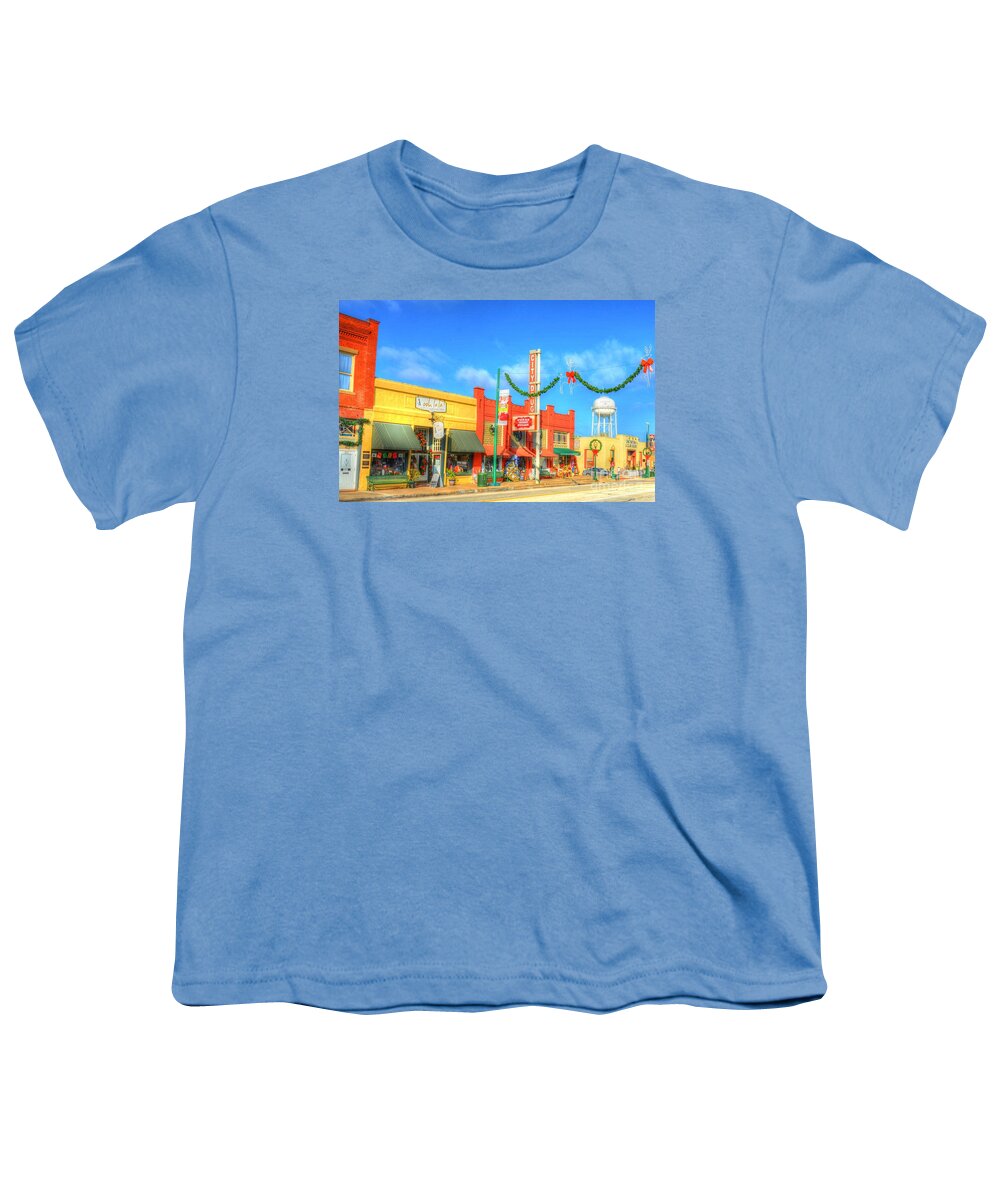 Buildings Youth T-Shirt featuring the photograph Main Street by Debbi Granruth