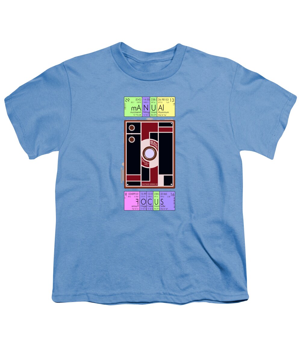 Camera Youth T-Shirt featuring the digital art Manual Focus by Mal Bray