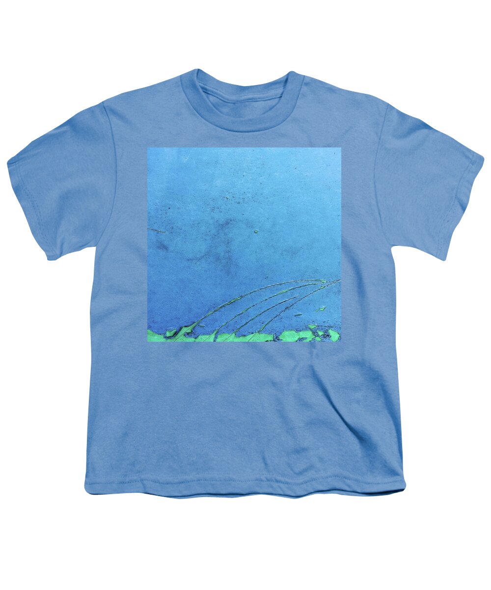 Blue Youth T-Shirt featuring the photograph Meet-up In Blue. #abstract #abstractart by Ginger Oppenheimer