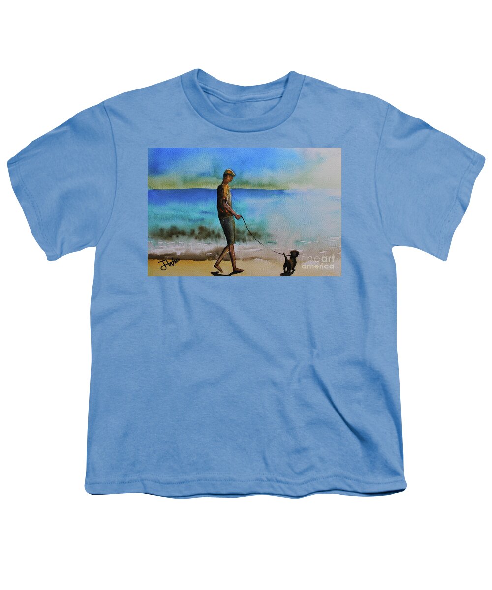 Ocean Youth T-Shirt featuring the painting Midday Stroll by Jerome Wilson