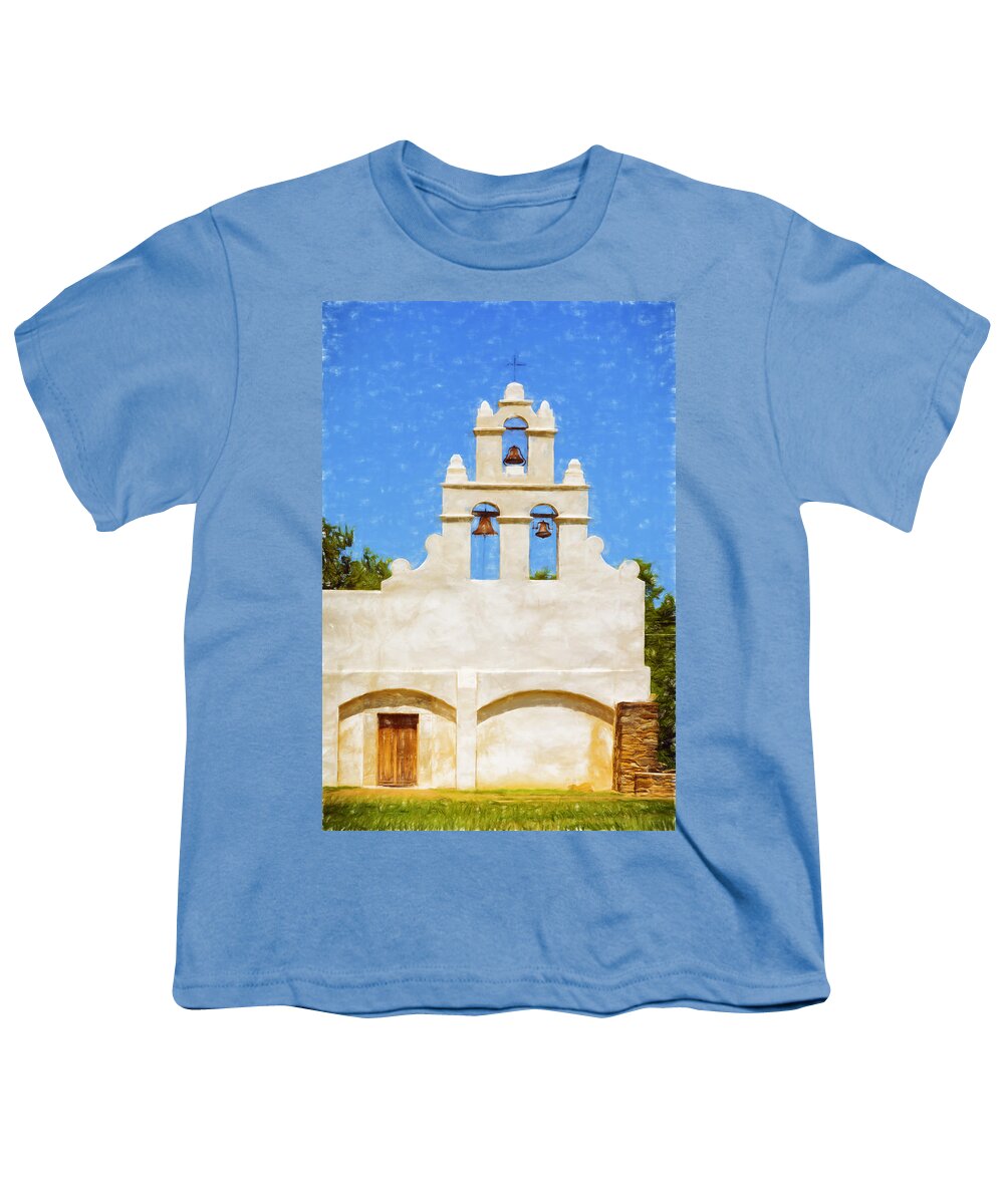 Joan Carroll Youth T-Shirt featuring the photograph Mission San Juan Capistrano by Joan Carroll
