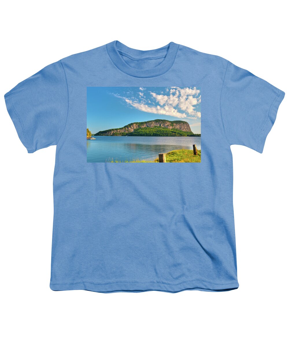 Maine Youth T-Shirt featuring the photograph Mt Kineo 1504 by Guy Whiteley