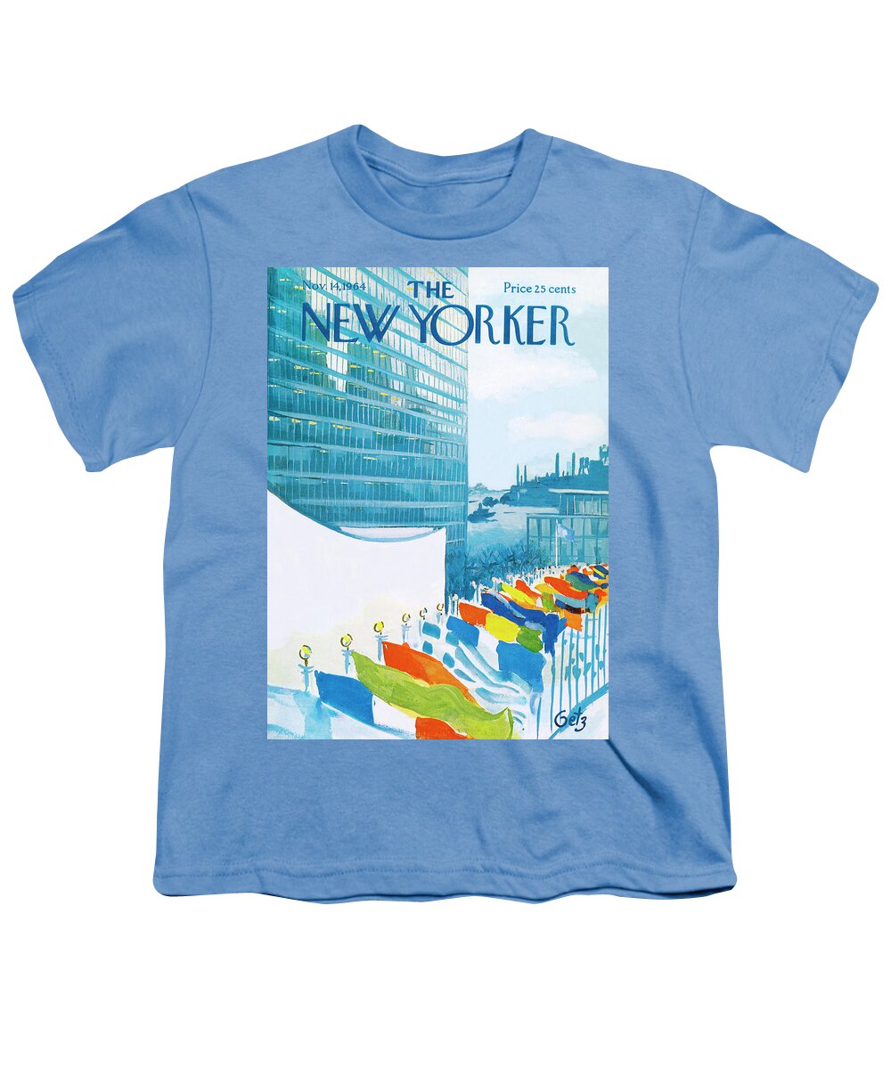 Urban Youth T-Shirt featuring the painting New Yorker November 14th, 1964 by Arthur Getz