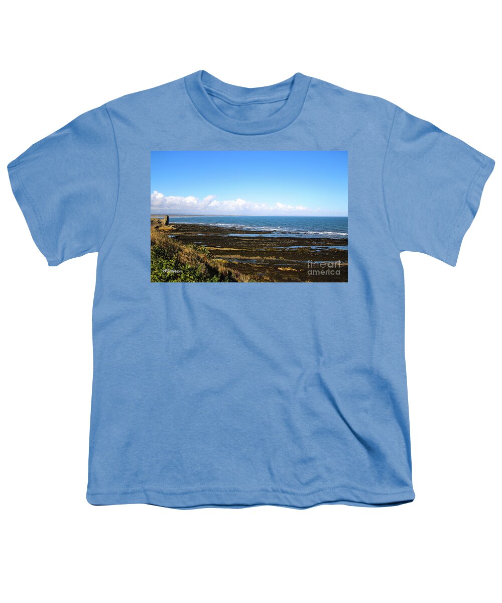 North Sea Youth T-Shirt featuring the photograph North Sea St Andrews Scotland by Veronica Batterson