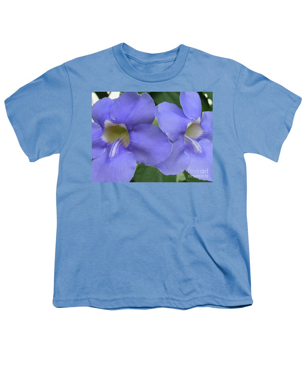 Flower Poster Youth T-Shirt featuring the photograph Purple Flower Picture Perfect by Roberta Byram
