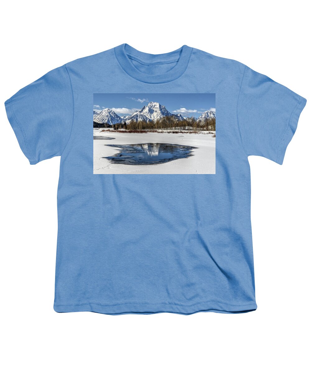 Landscape Youth T-Shirt featuring the photograph Reflections Breaking Through by Michael Morse