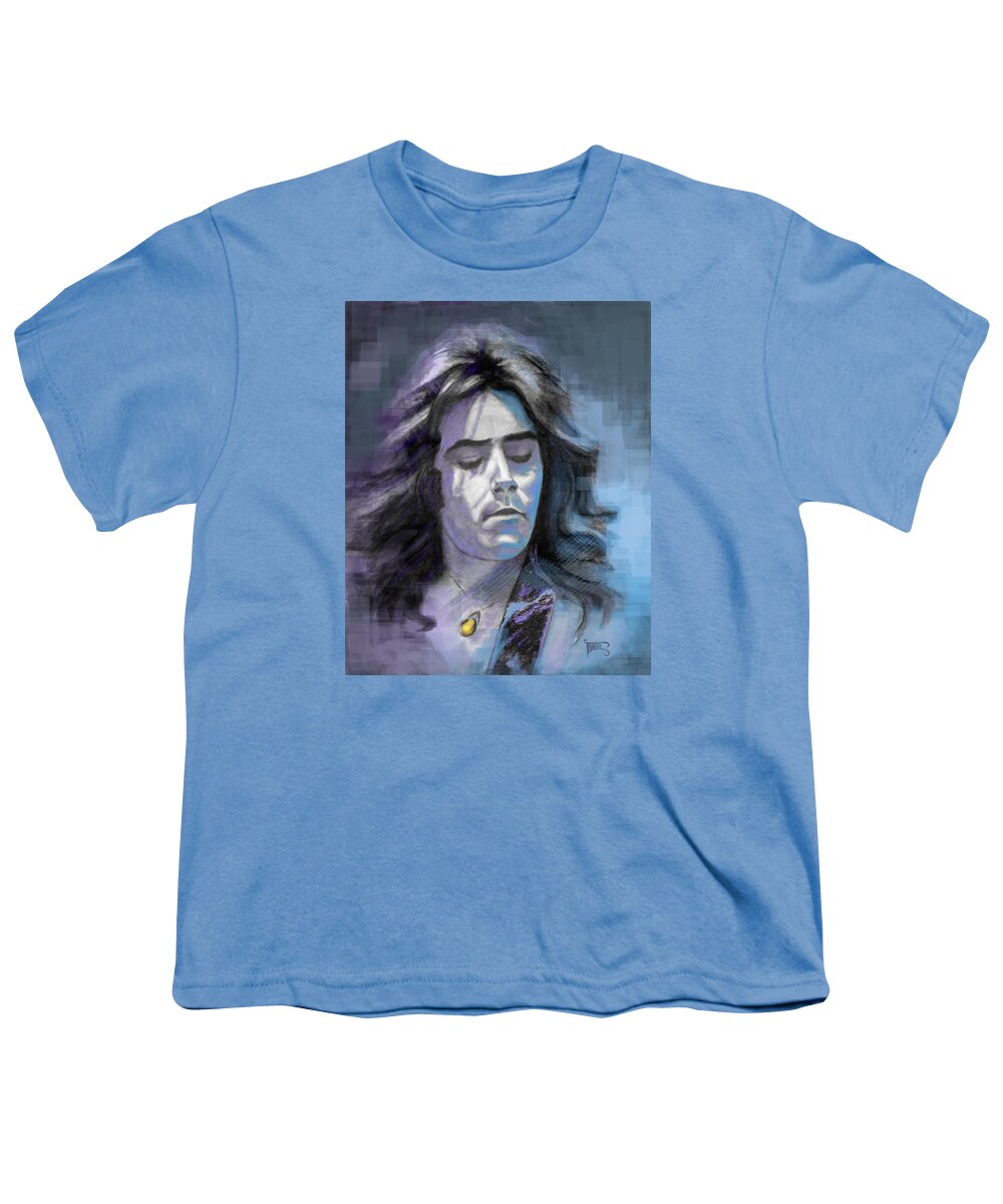 Portrait Youth T-Shirt featuring the drawing Rick at Play by Terry Webb Harshman