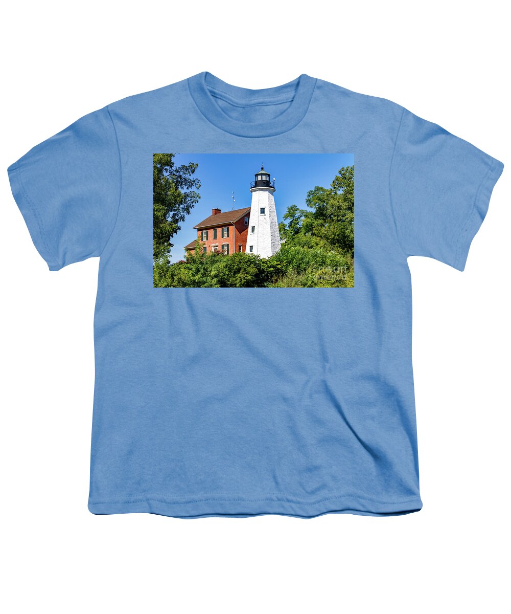 Lighthouse Youth T-Shirt featuring the photograph Rochester Genesee Lighthouse by William Norton