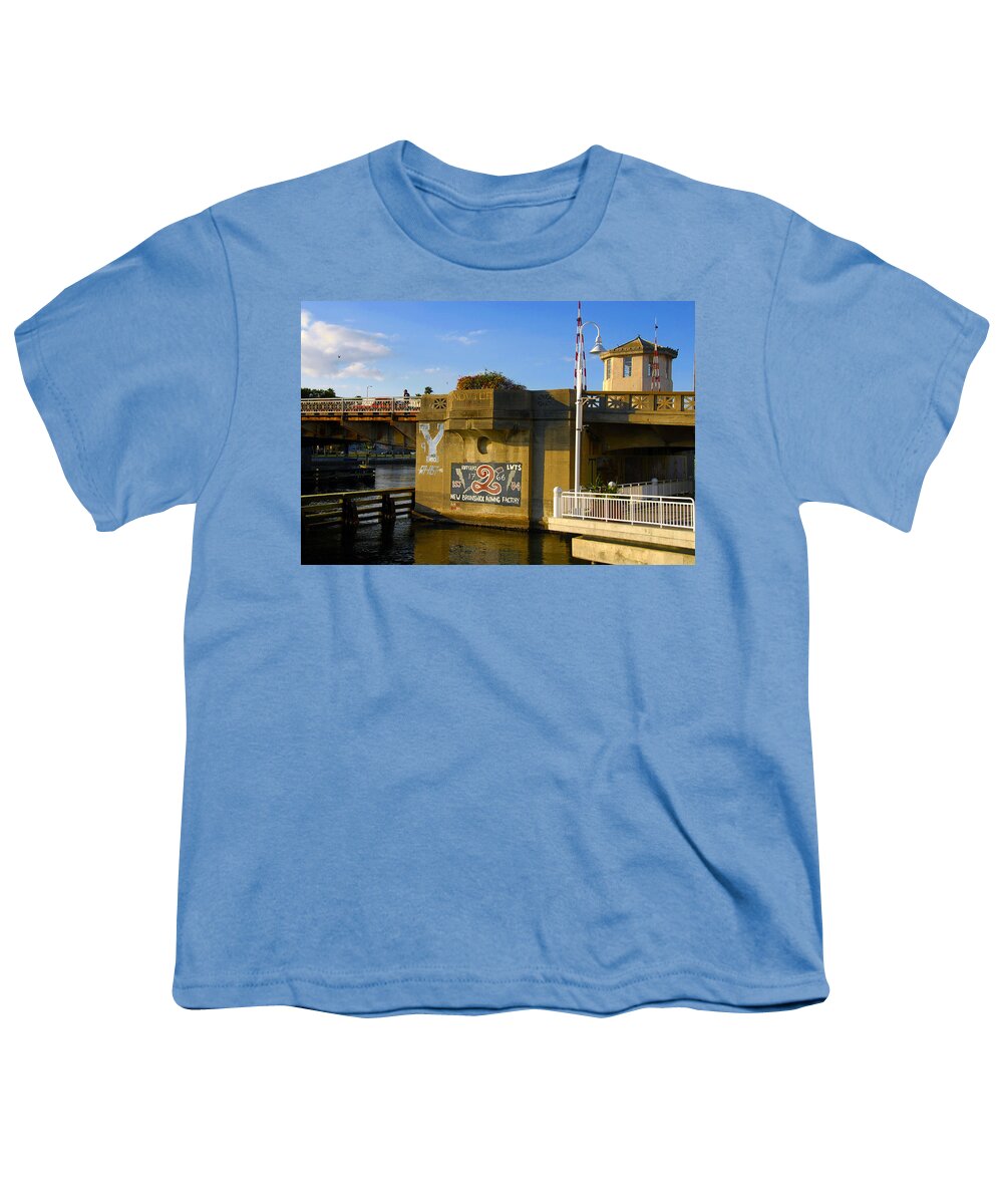 Hillsborough River Florida Youth T-Shirt featuring the photograph Rowing Team art Rutgers Yale by David Lee Thompson