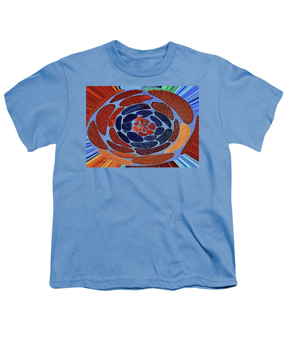 Salt River Rock Work Abstract Youth T-Shirt featuring the photograph Salt River Rock Work Abstract by Tom Janca