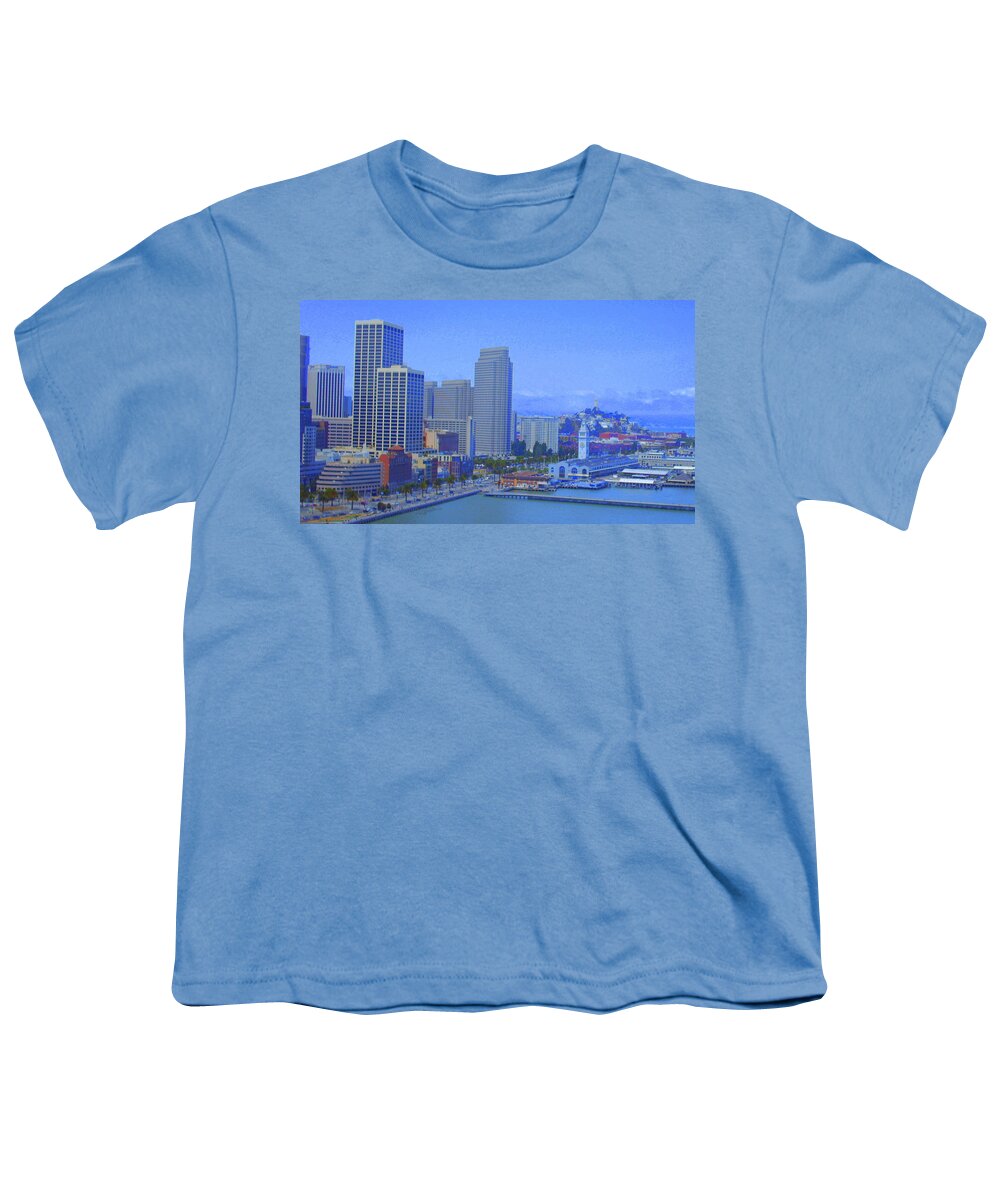 Cityscene Youth T-Shirt featuring the photograph San Francisco Bay by Julie Lueders 