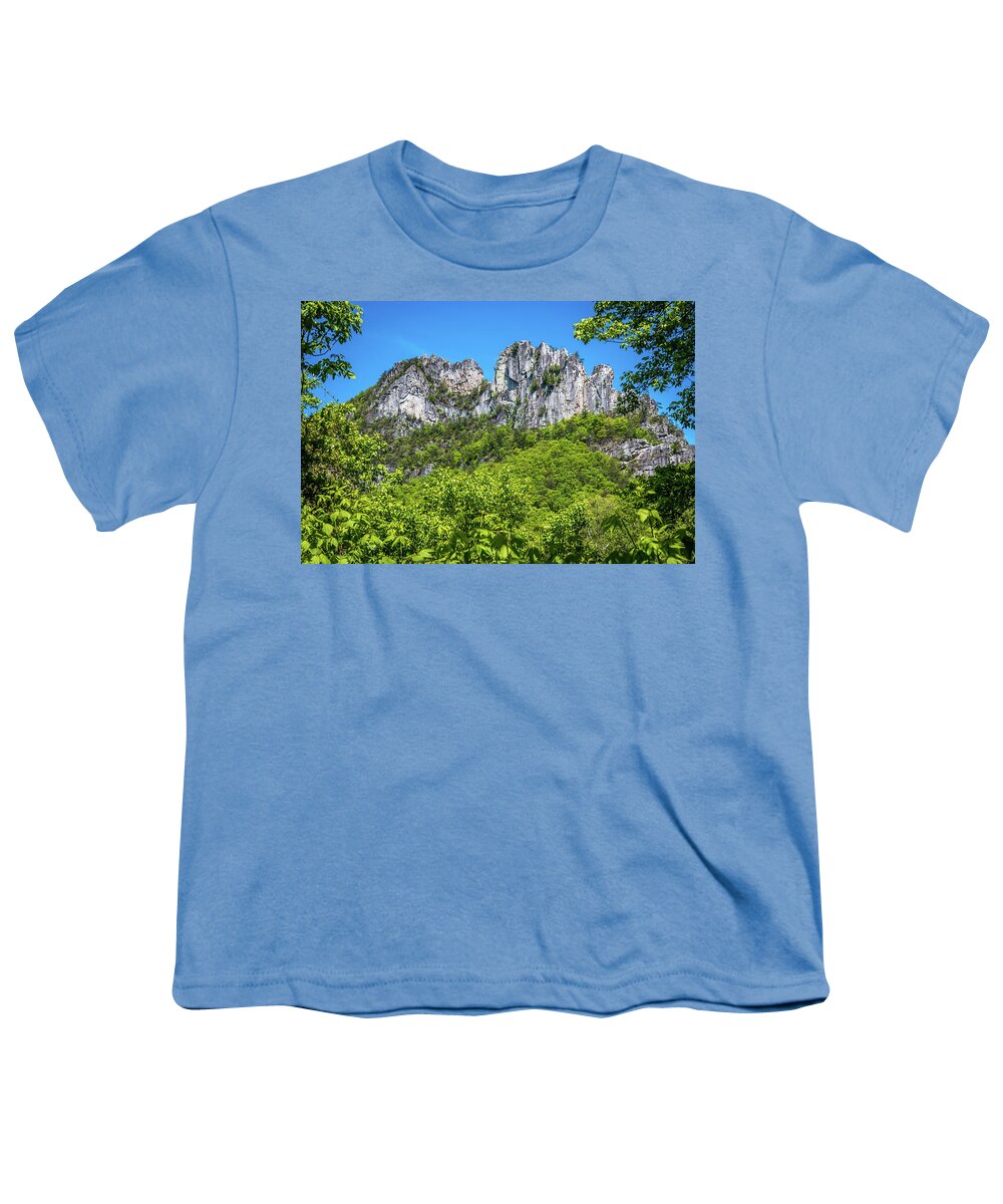 Seneca Youth T-Shirt featuring the photograph Seneca Rocks by Susie Weaver