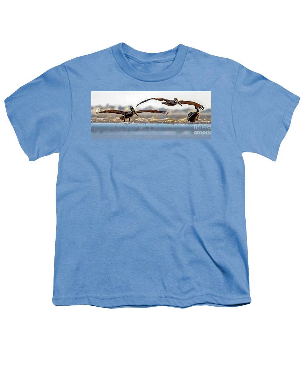 Splashdown Youth T-Shirt featuring the photograph Splashdown by Gary Holmes