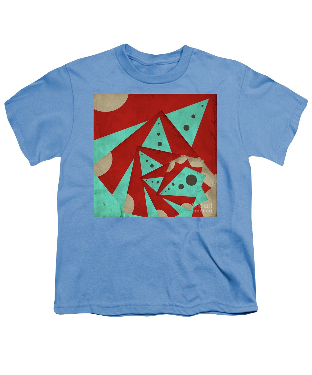 Abstract Youth T-Shirt featuring the digital art Staccato - a01c2 by Variance Collections
