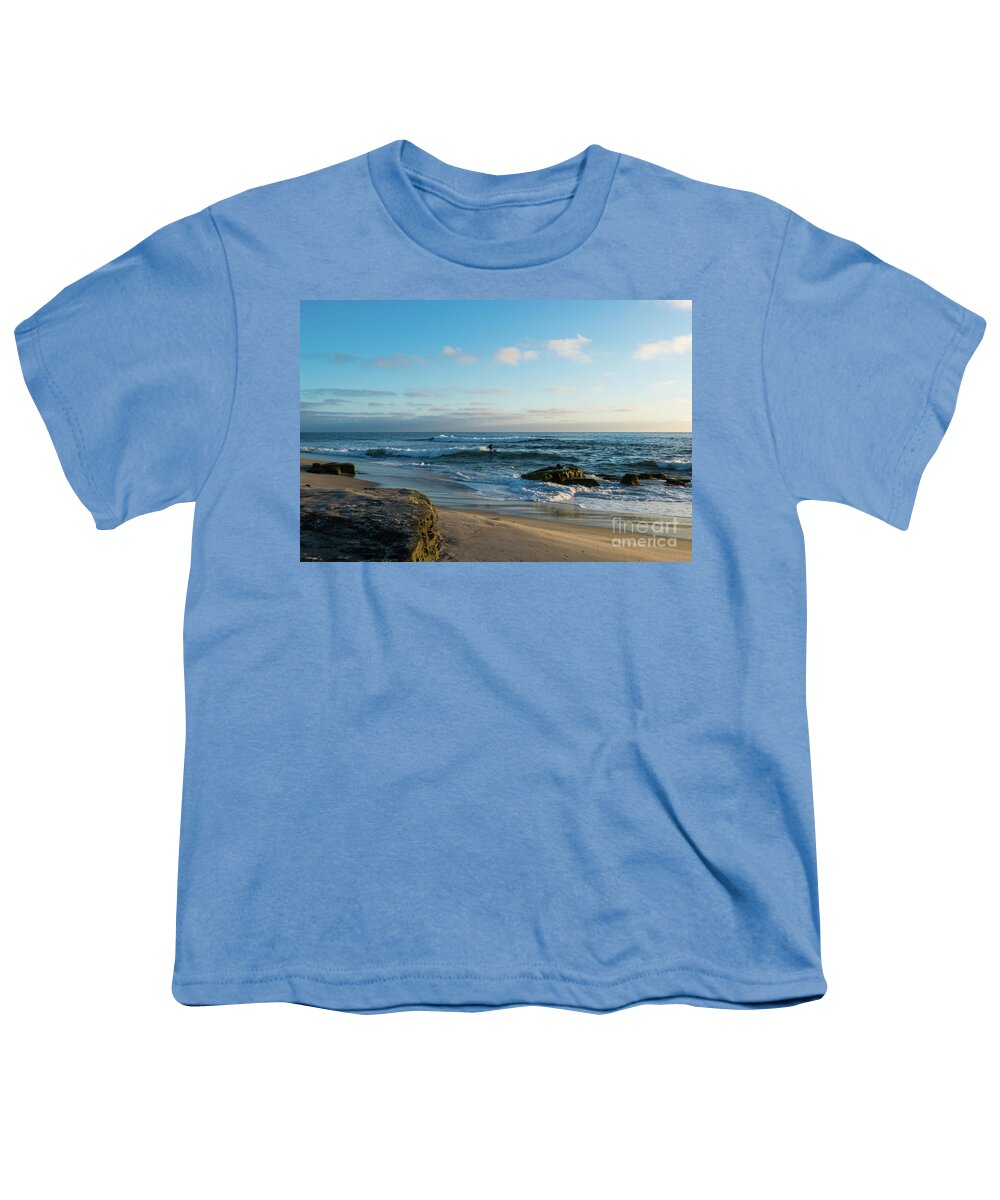 Beach Youth T-Shirt featuring the photograph Sunset at Windansea Beach by David Levin